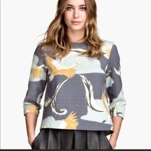 H&M crane cropped top size S